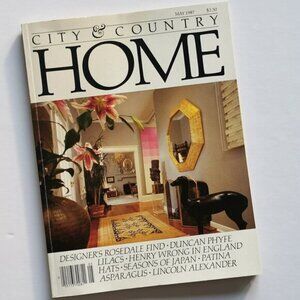 May 1987 City & Country Home Magazine Canadian Lifestyle Interior Design Toronto